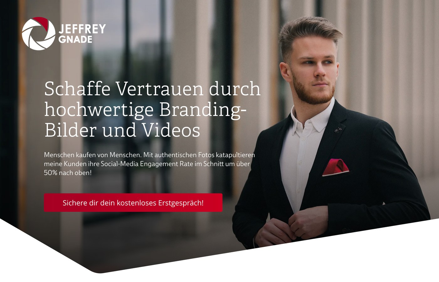 Website-Entwurf für Jeffrey Gnade Productions